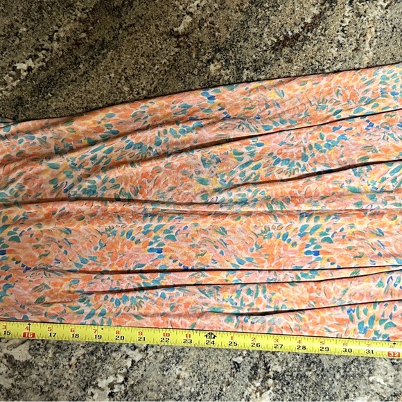 Free People Nowhere To Be Silky Midi Slip Dress Orange small extra small xs/s - Picture 10 of 11